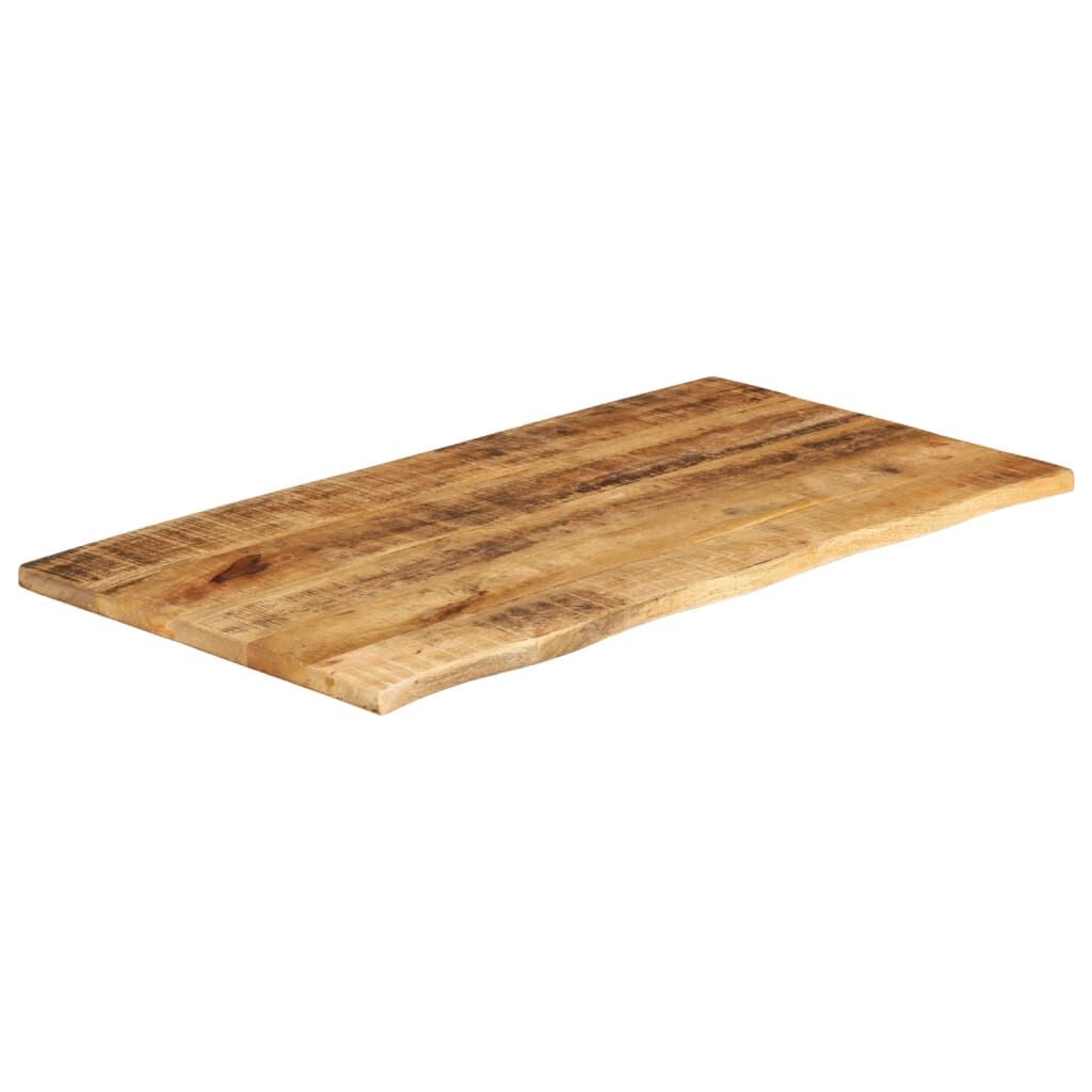 vidaXL Επιφάνεια Τραπεζιού 100x60x2,5 εκ. Live Edge Μασίφ Ξύλο Μάνγκο