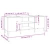 vidaXL Δισκοθήκη Λευκή 121 x 38 x 48 εκ. Επεξεργασμένο Ξύλο