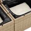 vidaXL Σετ Καναπέ Κήπου 5 pcs Μπεζ και Κρέμα 55 x 55 x 37 εκ