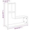 vidaXL Ραφιέρες Τοίχου 2 τεμ. Γκρι Sonoma 50 x 15 x 50 εκ. Επεξ. Ξύλο