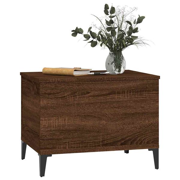vidaXL Τραπεζάκι Σαλονιού Καφέ Δρυς 60x44,5x45 εκ. Επεξεργασμένο Ξύλο