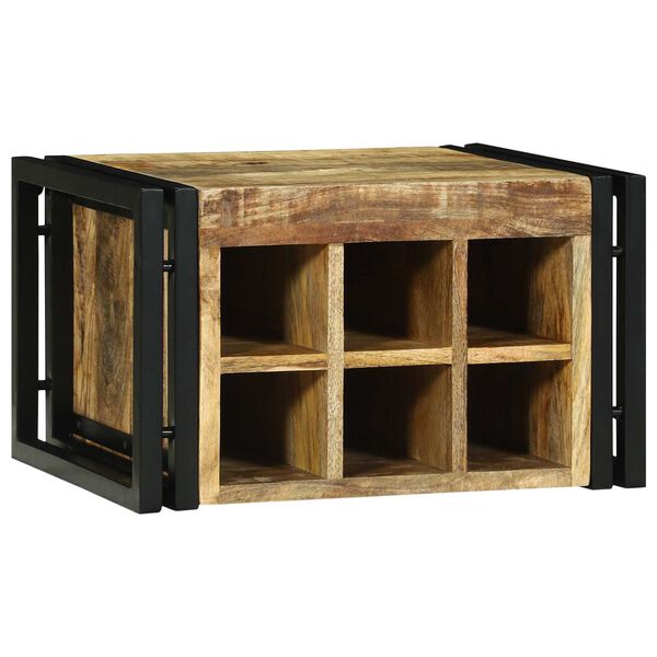 vidaXL Κρεμάστρα Κρασιού 46x35x27.5 εκ Μασίφ Ξύλο Τραχύ Μάνγκο