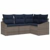 vidaXL &Sigma;&epsilon;&tau; &Kappa;&alpha;&nu;&alpha;&pi;έ &Kappa;ή&pi;&omicron;&upsilon; 4 pcs &Gamma;&kappa;&rho;&iota; &kappa;&alpha;&iota; Navy Blue &sigma;&upsilon;&nu;&theta;&epsilon;&tau;&iota;&kappa;ό &rho;&alpha;&tau;ά&nu;
