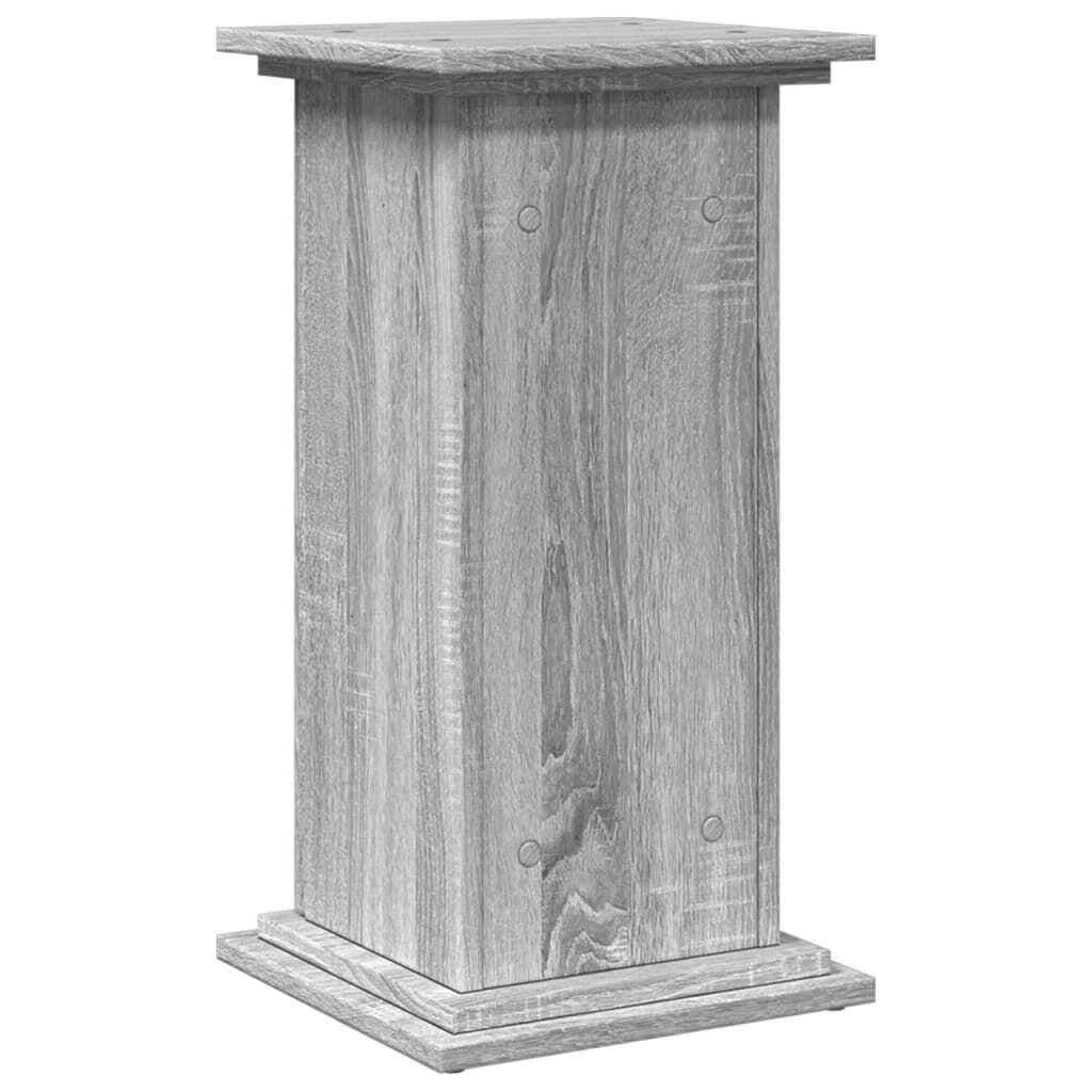 vidaXL Βάση Οθόνης με Αποθ. Γκρι Sonoma 31x30x60 εκ. Επεξεργ. Ξύλο