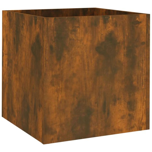 vidaXL Ζαρντινιέρα Καπνιστή δρυς 40x40x40 εκ. από Επεξεργασμένο Ξύλο