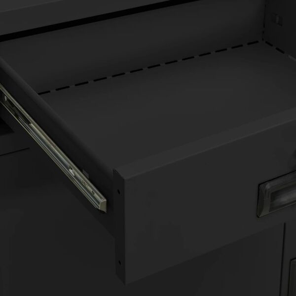 vidaXL Ντουλάπα Γραφείου Ανθρακί 90 x 40 x 102 εκ. Ατσάλινη