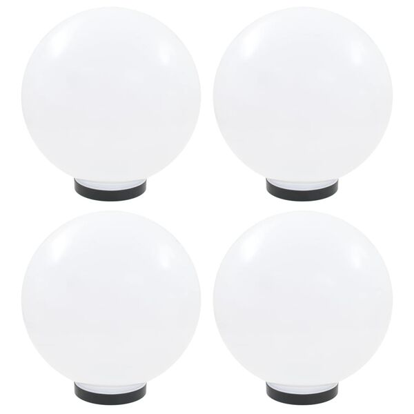 vidaXL Φωτιστικά Μπάλα LED 4 τεμ. Σφαιρικά 30 εκ. Ακρυλικά (PMMA)