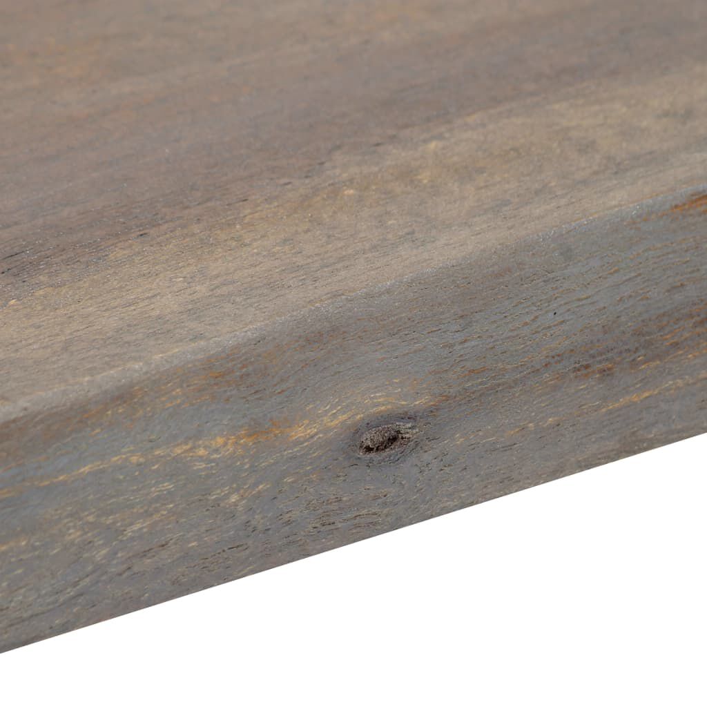 vidaXL Τραπέζι Κονσόλα Γκρι 115x35x76 εκ. Μασίφ Ξύλο Ακακίας / Σίδηρο