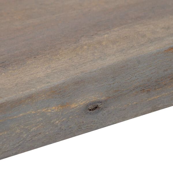 vidaXL Τραπέζι Κονσόλα Γκρι 115x35x76 εκ. Μασίφ Ξύλο Ακακίας / Σίδηρο