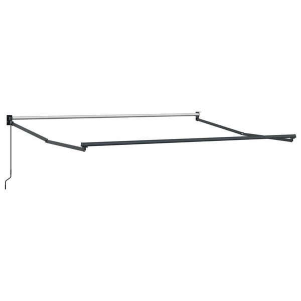 vidaXL Ανασυρόμενη Τέντα Πράσινη και Λευκή 300x250 cm