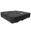 vidaXL Σετ Βάσης Ανεμογεννήτριας 2 pcs Μαύρο 88 x 88 x 19 εκ. Πλαστικό