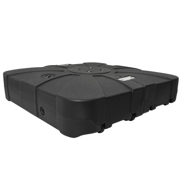 vidaXL Σετ Βάσης Ανεμογεννήτριας 2 pcs Μαύρο 88 x 88 x 19 εκ. Πλαστικό