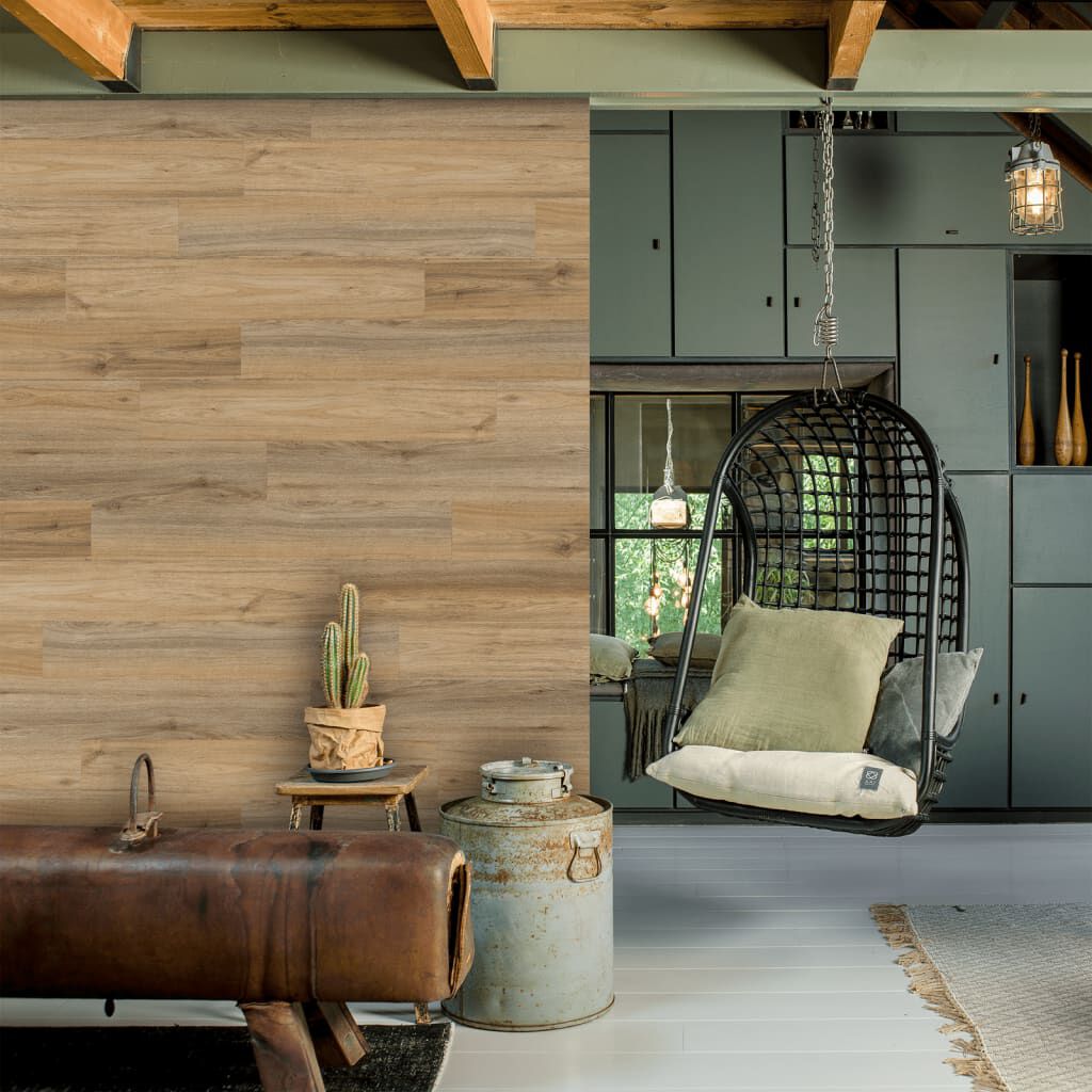 WallArt Πάνελ Τοίχου με Όψη Φυσικού Δρυός GL-WA27 30 τεμ. Καφέ Latte
