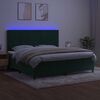 vidaXL &Kappa;&rho;&epsilon;&beta;ά&tau;&iota; Boxspring &mu;&epsilon; &Sigma;&tau;&rho;ώ&mu;&alpha; & LED &Sigma;&kappa;. &Pi;&rho;ά&sigma;&iota;&nu;&omicron; 200x200&epsilon;&kappa; &Beta;&epsilon;&lambda;&omicron;ύ&delta;&omicron;