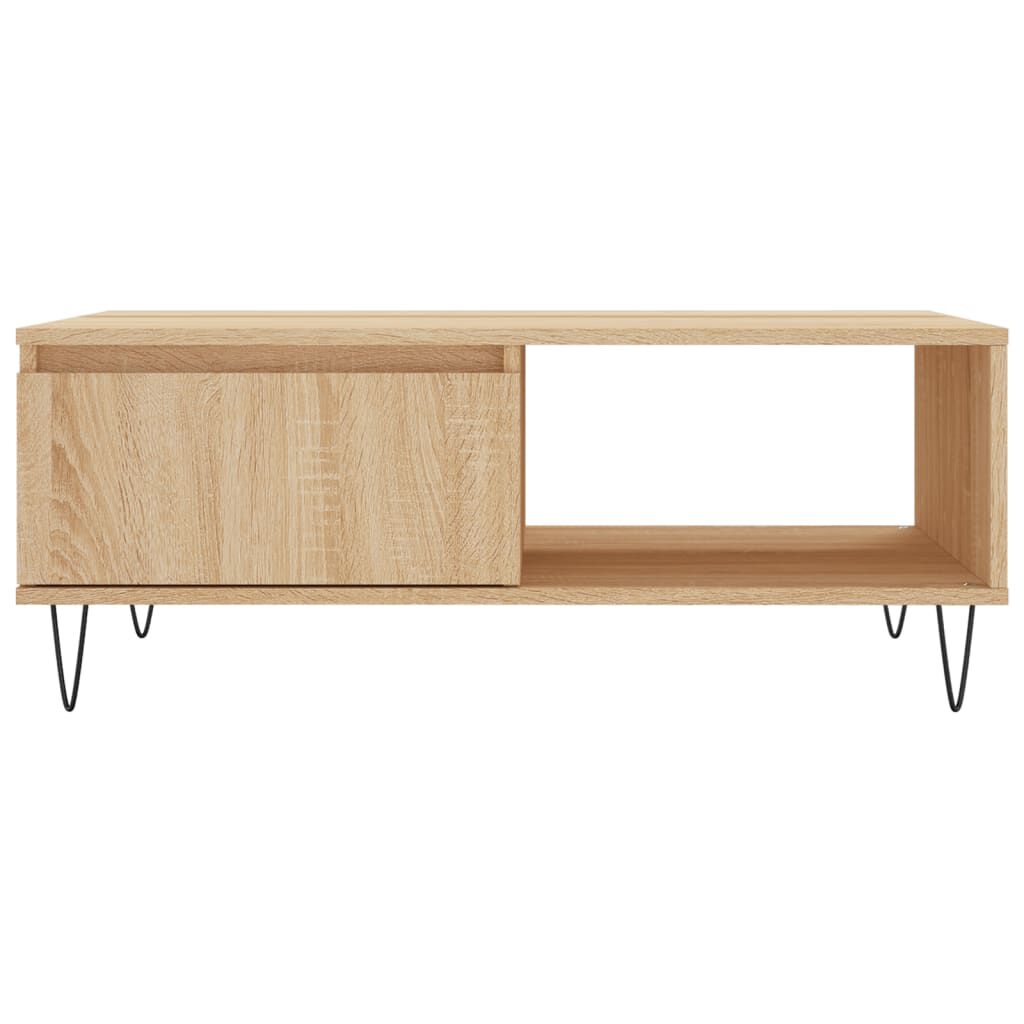 vidaXL Τραπεζάκι Σαλονιού Sonoma Δρυς 90x60x35 εκ. Επεξεργασμένο Ξύλο