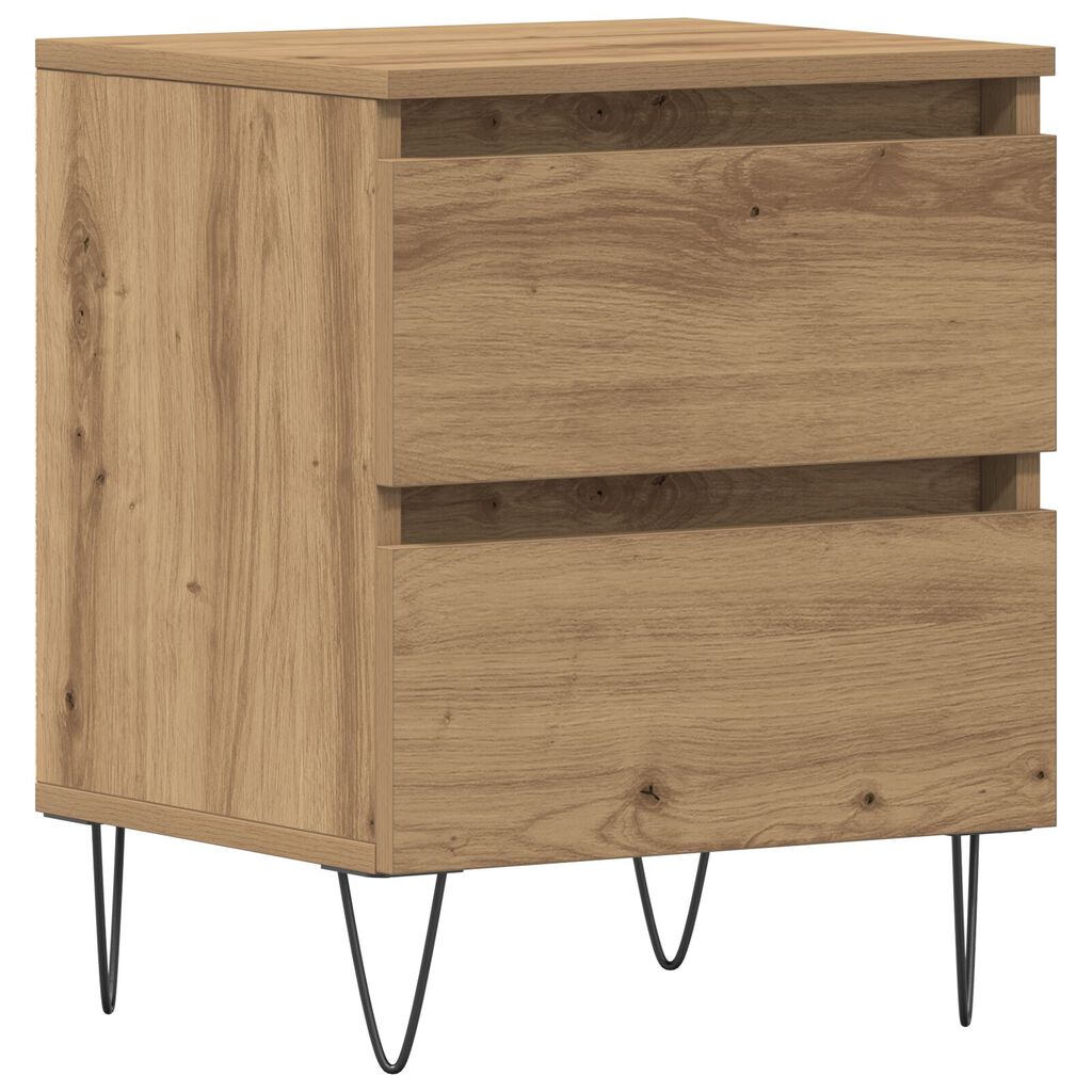vidaXL Κομοδίνο Artisan Oak 40x35x50 εκ. Κατασκευασμένο ξύλο