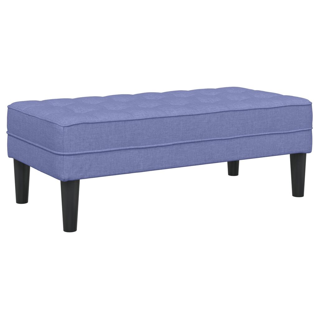 vidaXL Παγκάκι Τζην Μπλε 113x57x39 εκ. Υφασμάτινο