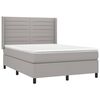 vidaXL &Kappa;&rho;&epsilon;&beta;ά&tau;&iota; Boxspring &mu;&epsilon; &Sigma;&tau;&rho;ώ&mu;&alpha; & LED &Alpha;&nu;.&Gamma;&kappa;&rho;&iota; 140x190&epsilon;&kappa;. &Upsilon;&phi;&alpha;&sigma;&mu;ά&tau;&iota;&nu;&omicron;