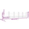 vidaXL Συρματοκιβώτιο σε U Σχήμα με 6 Στύλους 620x20x150 εκ Σιδερένιο