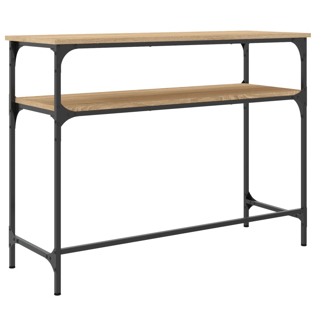 vidaXL Τραπέζι Κονσόλα Sonoma Δρυς 100x35,5x75 εκ. Επεξεργασμένο Ξύλο
