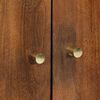 vidaXL Highboard με ράφι Καφέ 60 x 33.5 x 100 εκ. Μασίφ ξύλο μάνγκο