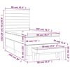 vidaXL &Kappa;&rho;&epsilon;&beta;ά&tau;&iota; Boxspring &mu;&epsilon; &Sigma;&tau;&rho;ώ&mu;&alpha; &Mu;&alpha;ύ&rho;&omicron; 90x200 &epsilon;&kappa;. &Upsilon;&phi;&alpha;&sigma;&mu;ά&tau;&iota;&nu;&omicron;