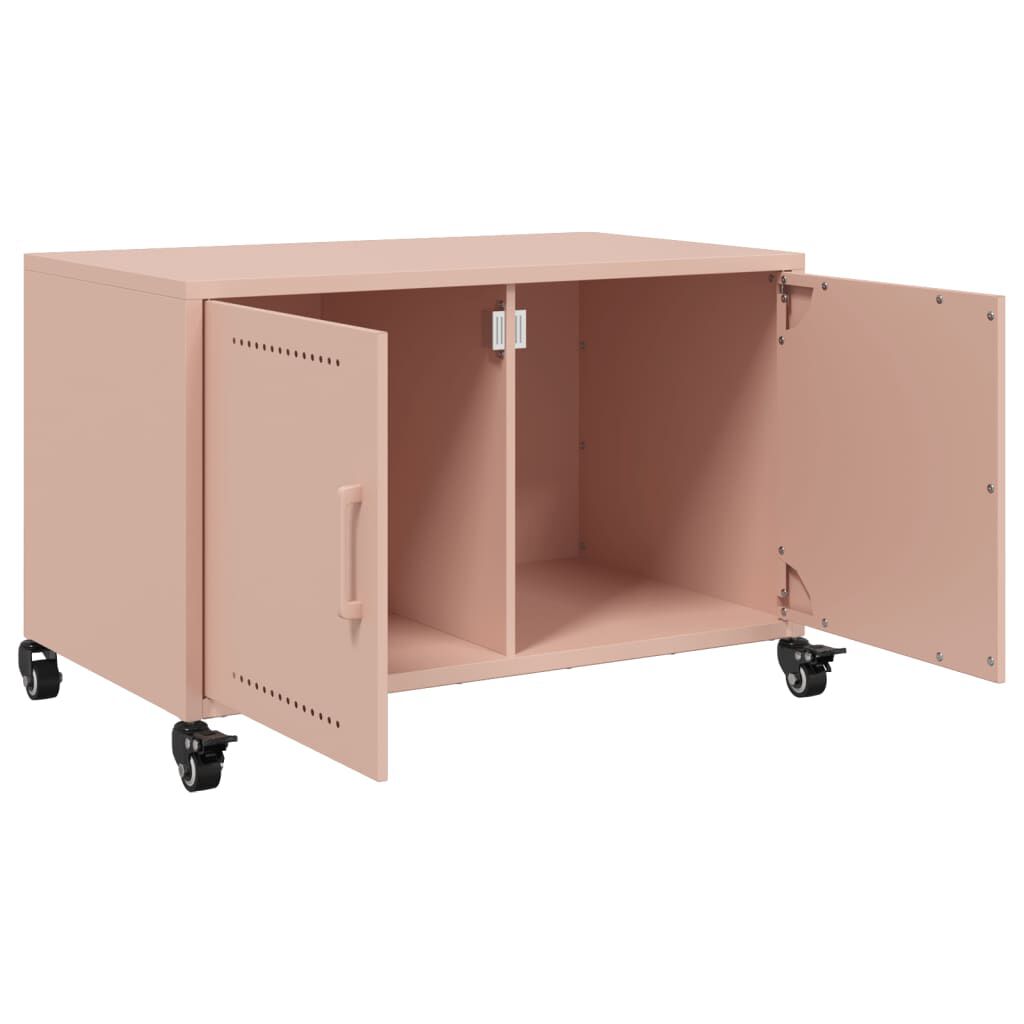 vidaXL Έπιπλο Τηλεόρασης Ροζ 68 x 39 x 43,5 εκ. Χάλυβας