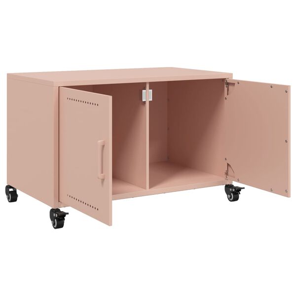 vidaXL Έπιπλο Τηλεόρασης Ροζ 68 x 39 x 43,5 εκ. Χάλυβας