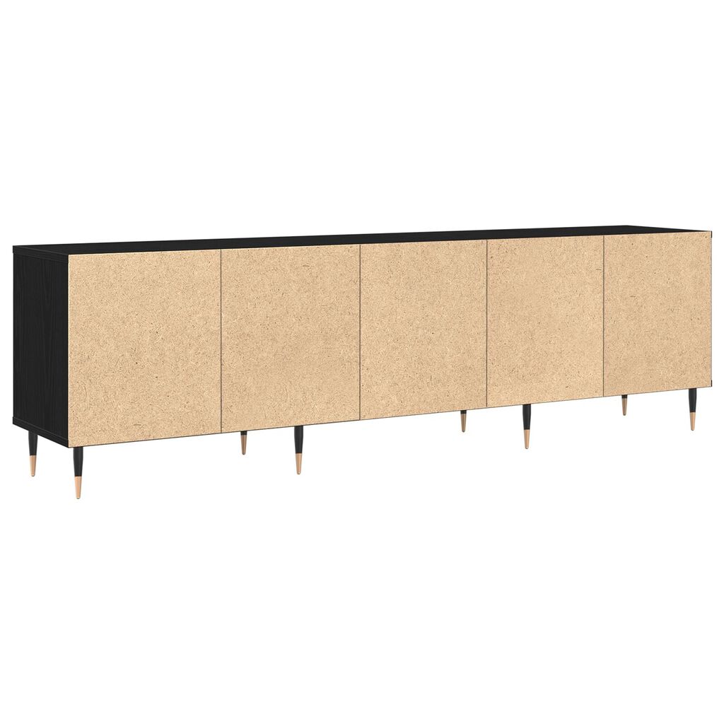 vidaXL Ντουλάπι τηλεόρασης Μαύρη Δρυς 150x30x44.5 εκ. Επεξεργασμένο Ξύλο