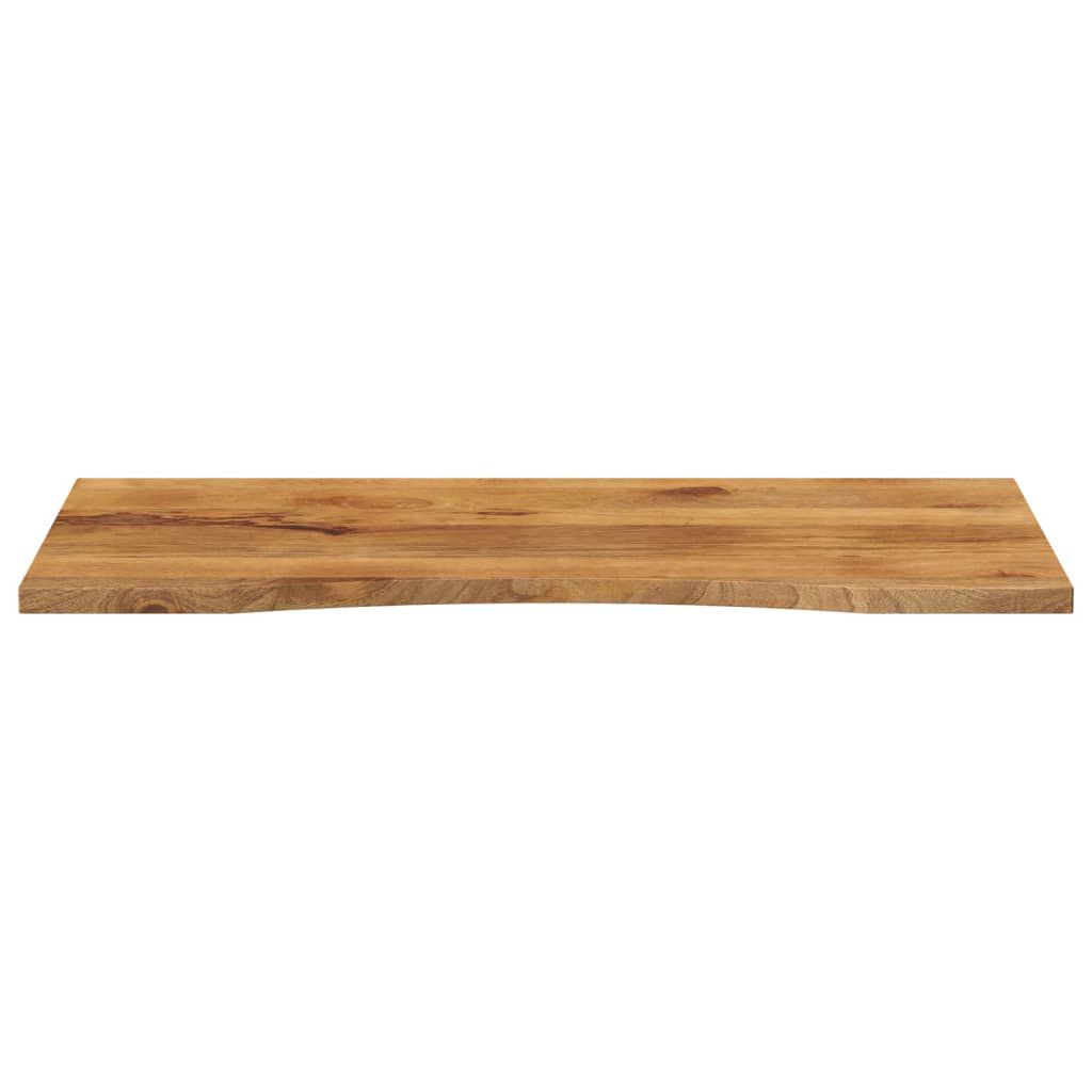 vidaXL Επιφάνεια Γραφείου Καμπύλη 140x50x2,5 εκ Μασίφ Ακατ. Μάνγκο