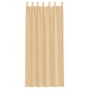vidaXL Κουρτίνες Voile με βρόχους 2 τεμάχια Άμμος 140x225 cm