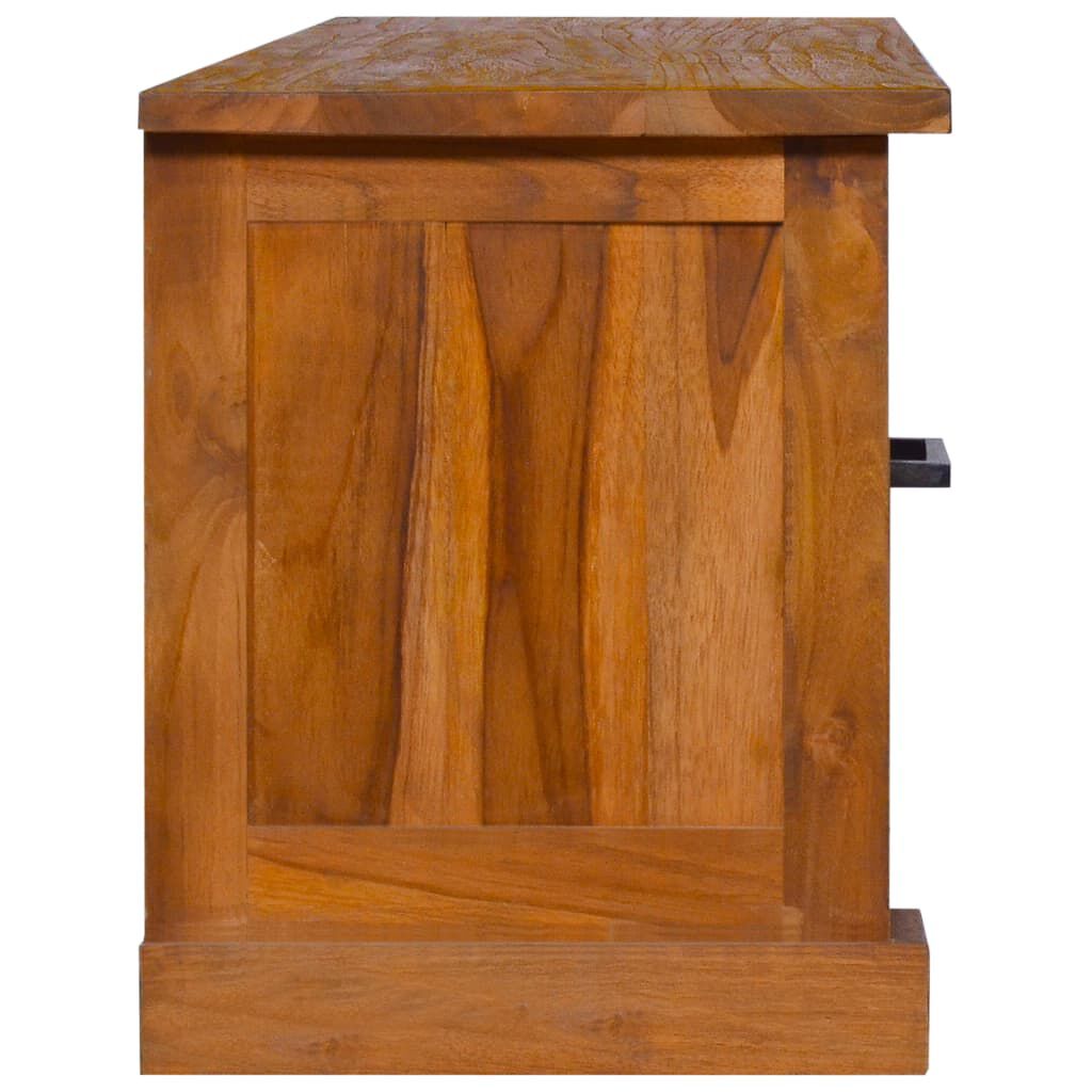 vidaXL Έπιπλο Τηλεόρασης 112 x 30 x 37 εκ. από Μασίφ Ξύλο Teak