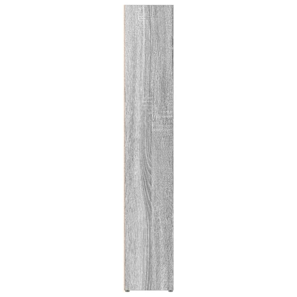 vidaXL Ντουλάπια CD 2 τεμ. Γκρι Sonoma 21x16x93,5 εκ. Επεξεργ. Ξύλο