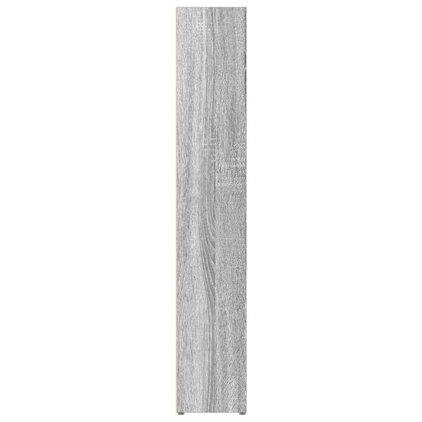 vidaXL Ντουλάπια CD 2 τεμ. Γκρι Sonoma 21x16x93,5 εκ. Επεξεργ. Ξύλο