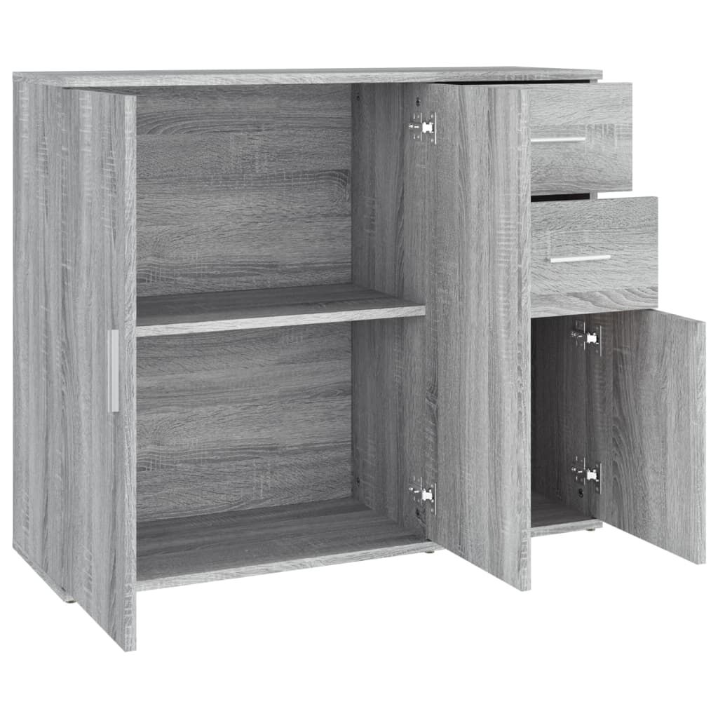 vidaXL Ντουλάπι Γκρι Sonoma 91x29,5x75 εκ. από Επεξεργασμένο Ξύλο