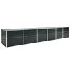 vidaXL Ζαρντινιέρα Υπερυψωμένη Ανθρακί 480x80x77 εκ. Γαλβαν. Χάλυβας