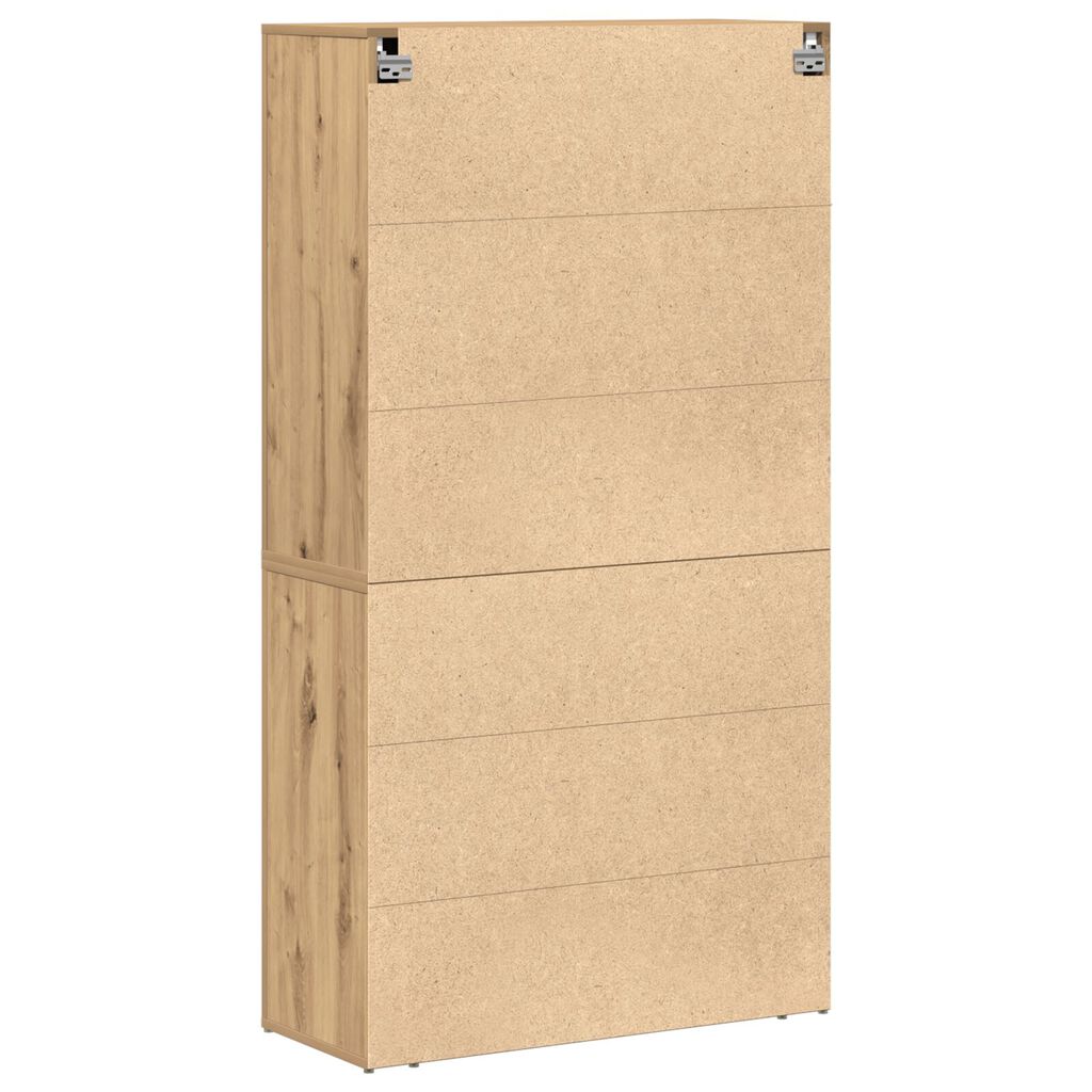 vidaXL Υψηλή Ντουλάπα Artisan Oak 80x33x150 εκ. Επεξεργασμένο Ξύλο