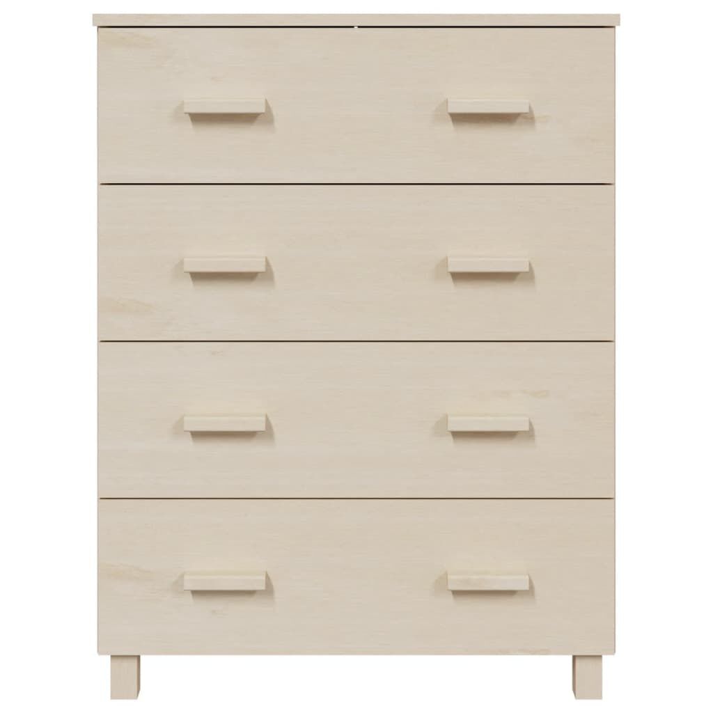 vidaXL Συρταριέρα HAMAR Καφέ Μελί 79 x 40 x 103,5εκ. Μασίφ Ξύλο Πεύκου