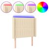vidaXL &Kappa;&epsilon;&phi;&alpha;&lambda;ά&rho;&iota; &Kappa;&rho;&epsilon;&beta;&alpha;&tau;&iota;&omicron;ύ LED &Kappa;&rho;&epsilon;&mu; 83x16x118/128&epsilon;&kappa;. &Upsilon;&phi;&alpha;&sigma;&mu;ά&tau;&iota;&nu;&omicron;