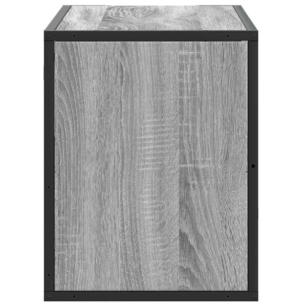 vidaXL Έπιπλο Τηλεόρασης Γκρι Sonoma 80x31x39,5 εκ. Επεξ.Ξύλο/Μέταλλο