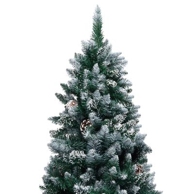 vidaXL Χριστ. Δέντρο Χιονισμένο Προφωτισμένο Μπάλες/Κουκουνάρια 150εκ.