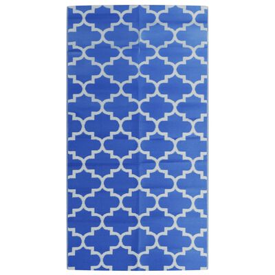 vidaXL Χαλί εξωτερικού χώρου ARAKIL μπλε 80x150 cm PP