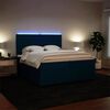 vidaXL &Kappa;&rho;&epsilon;&beta;ά&tau;&iota; Boxspring &mu;&epsilon; &Sigma;&tau;&rho;ώ&mu;&alpha; &Mu;&pi;&lambda;&epsilon; 200x200 &epsilon;&kappa;. &Beta;&epsilon;&lambda;&omicron;ύ&delta;&iota;&nu;&omicron;