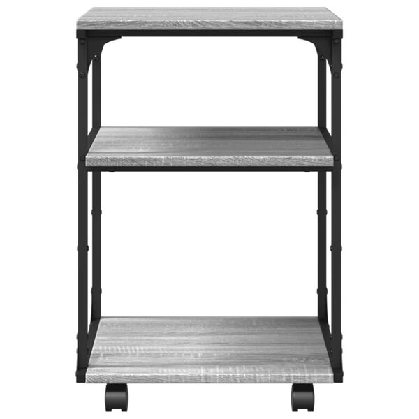 vidaXL Βάση Εκτυπωτή 3 Επιπέδων Γκρι Sonoma 43x48x64 εκ Επεξ. Ξύλο