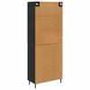 vidaXL Highboard &Mu;&alpha;ύ&rho;&eta; &delta;&rho;&upsilon;&sigmaf; 69,5 x 34 x 180 &epsilon;&kappa;. &Sigma;ύ&nu;&theta;&epsilon;&tau;&omicron; &Xi;ύ&lambda;&omicron; &kappa;&alpha;&iota; &Gamma;&upsilon;&alpha;&lambda;ί