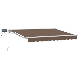 vidaXL &Chi;&epsilon;&iota;&rho;&omicron;&kappa;ί&nu;&eta;&tau;&omicron; &pi;&lambda;&alpha;ί&sigma;&iota;&omicron; &tau;έ&nu;&tau;&alpha;&sigmaf; &mu;&epsilon; LED Taupe 5 x 3 m