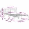 vidaXL Σκελετός Κρεβατιού Καφέ κεριού 120 x 190 cm Μασίφ ξύλο πεύκου
