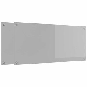 vidaXL Πίσω Πάνελ Κουζίνας 2 pcs Ανοιχτό γκρι 110 x 50 cm
