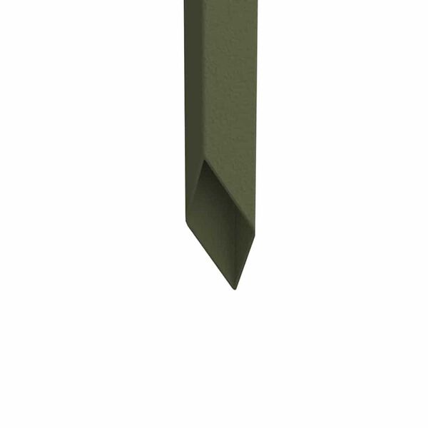 vidaXL Διακοσμητική Πλάκα Κήπου Λαδί 50 x 140 cm Κρύα έλαση από χάλυβα