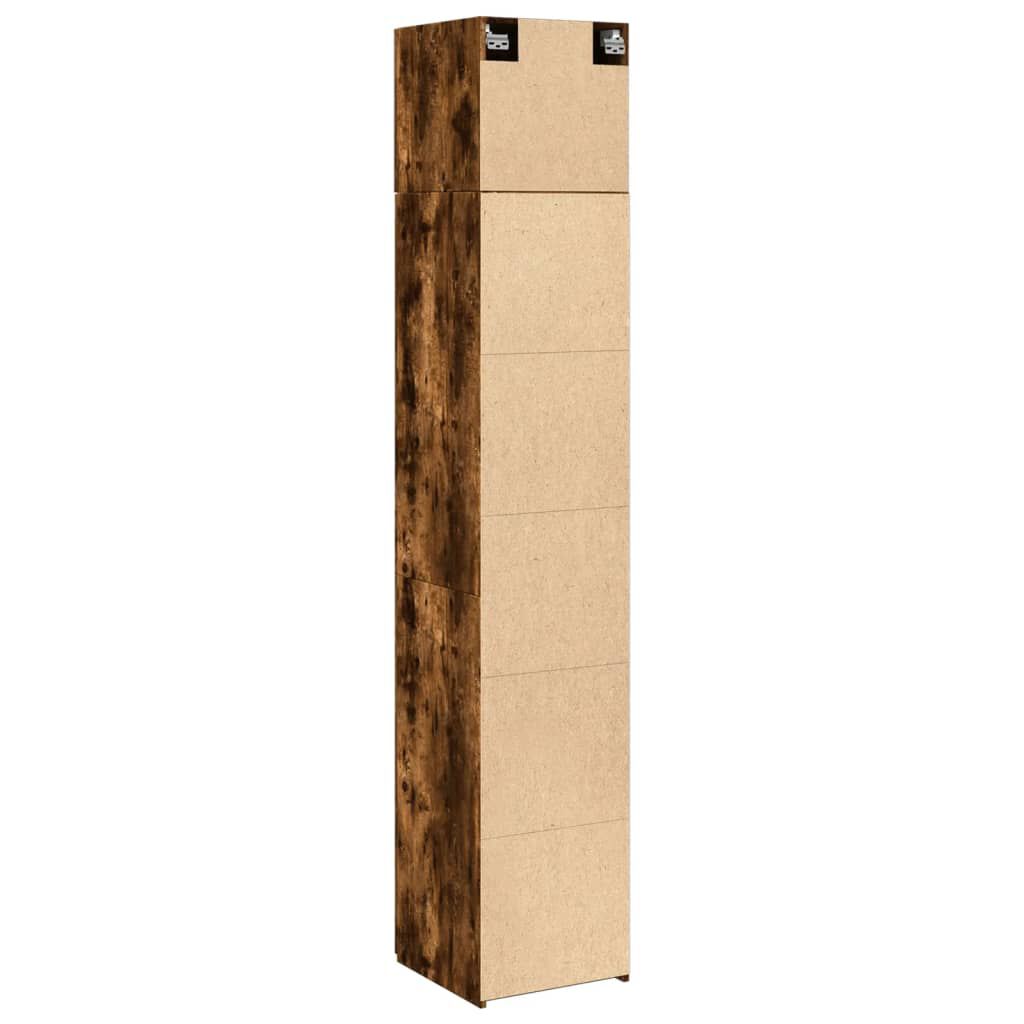 vidaXL Ντουλάπι Αποθήκευσης Στενό Δρυς 40x42,5x225 εκ. Επεξεργ. Ξύλο